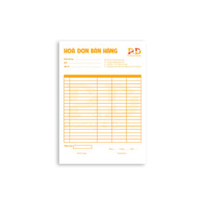 Thiết kế hoá đơn