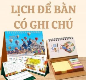 lịch để bàn có ghi chú