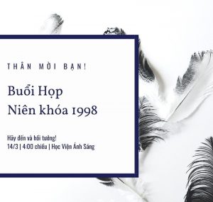 thiệp mời họp lớp
