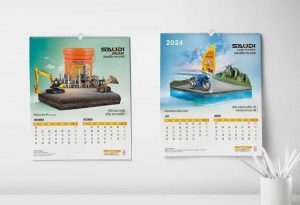 kích thước lịch 7 tờ